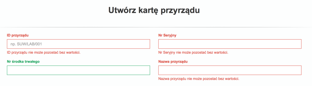 Zarządzanie sprzętem pomiarowym