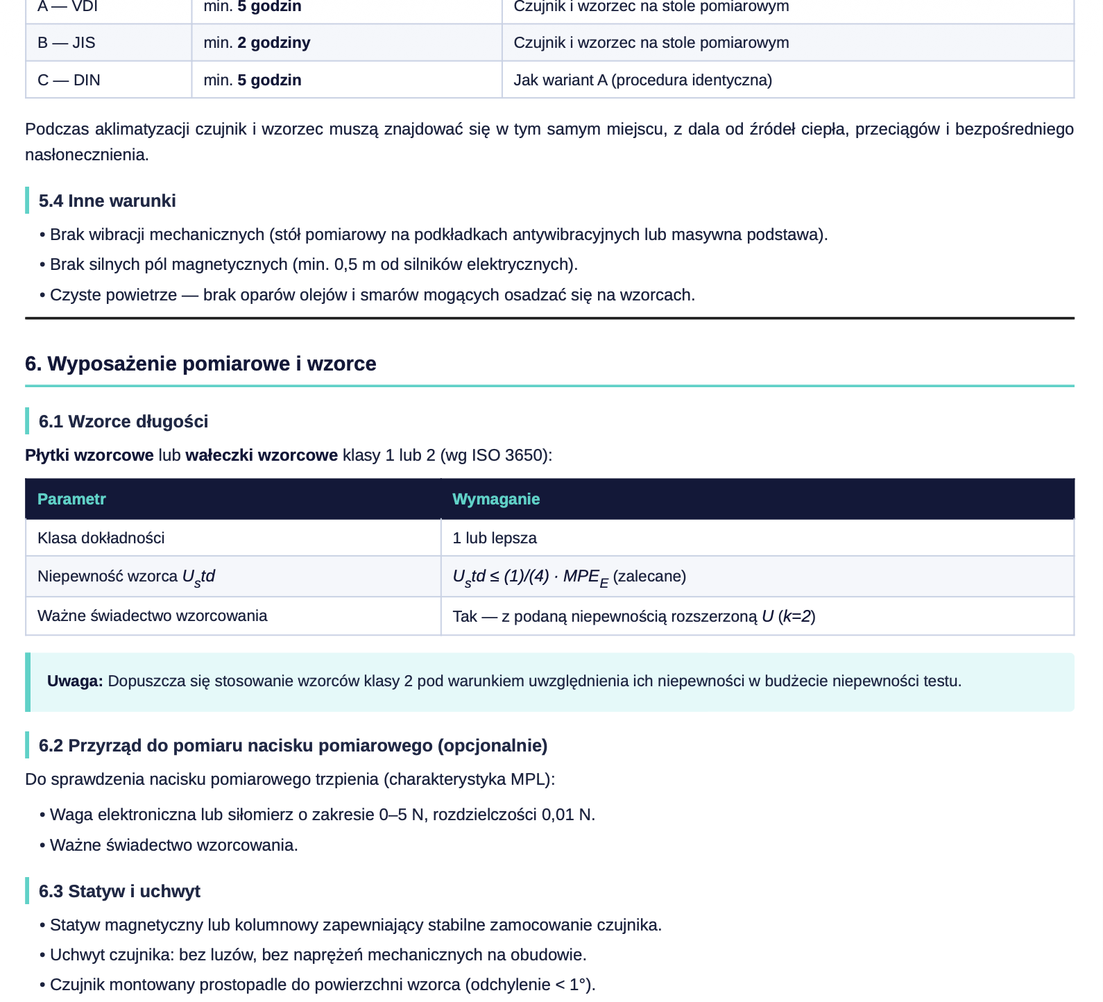 Instrukcja wzorcowania czujników zegarowych analogowych i elektronicznych - obrazek 3